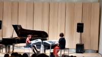 ミュージックライブ2023ふきのとうホール演奏曲「夜に駆ける」親子で演奏しました♪